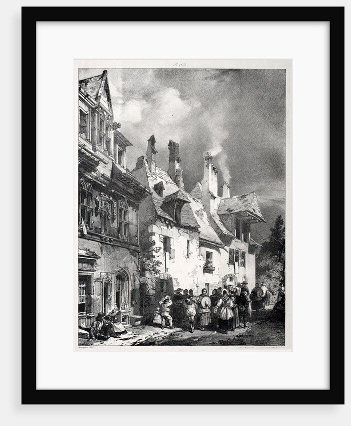Street in the Outskirts of Besançon, France, 1827 by Richard Parkes Bonington