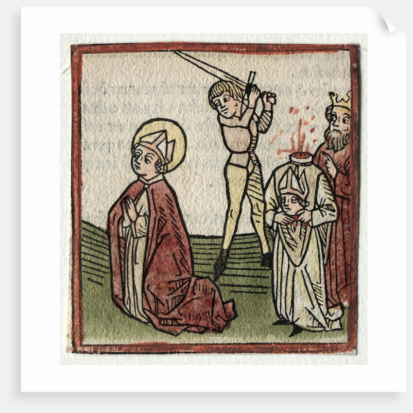 Sts. Theonestus and Albanus; or St. Pancrace by Günther Zainer