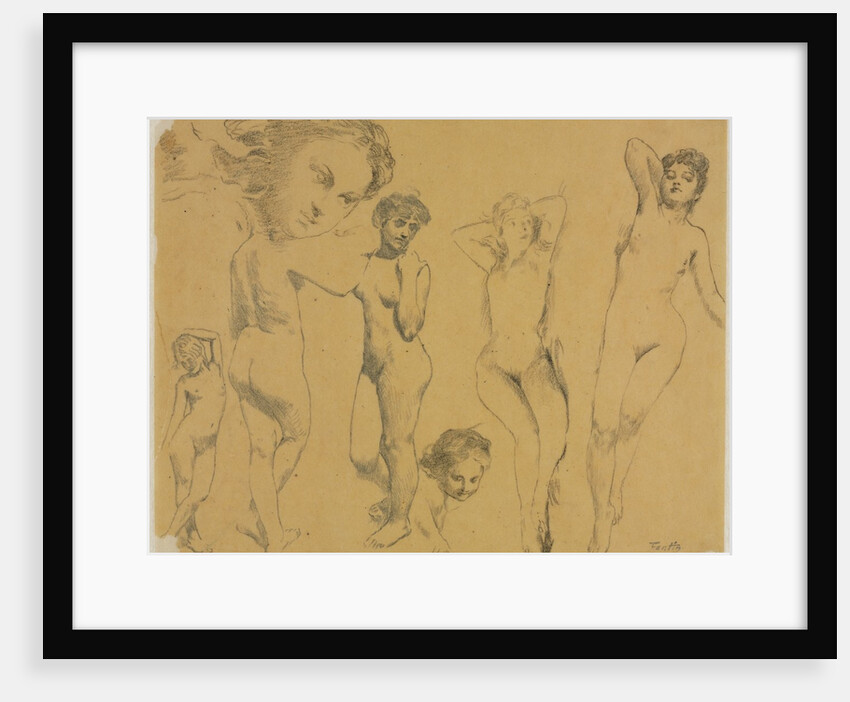 Studies of Female Nudes, c. 1895 by Henri Fantin-Latour
