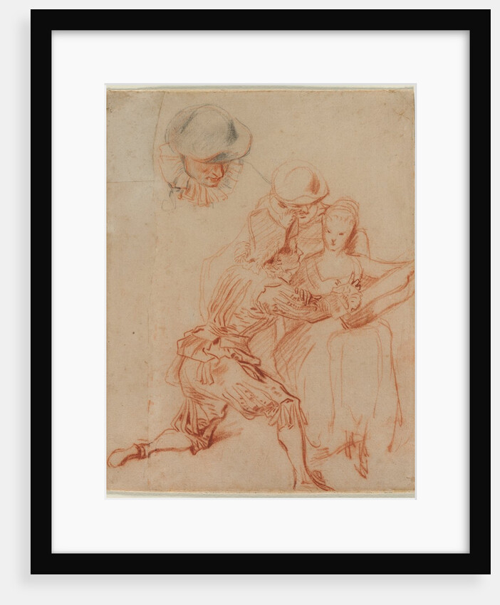 Study for 'The Romancer', c. 1716 by Jean Antoine Watteau