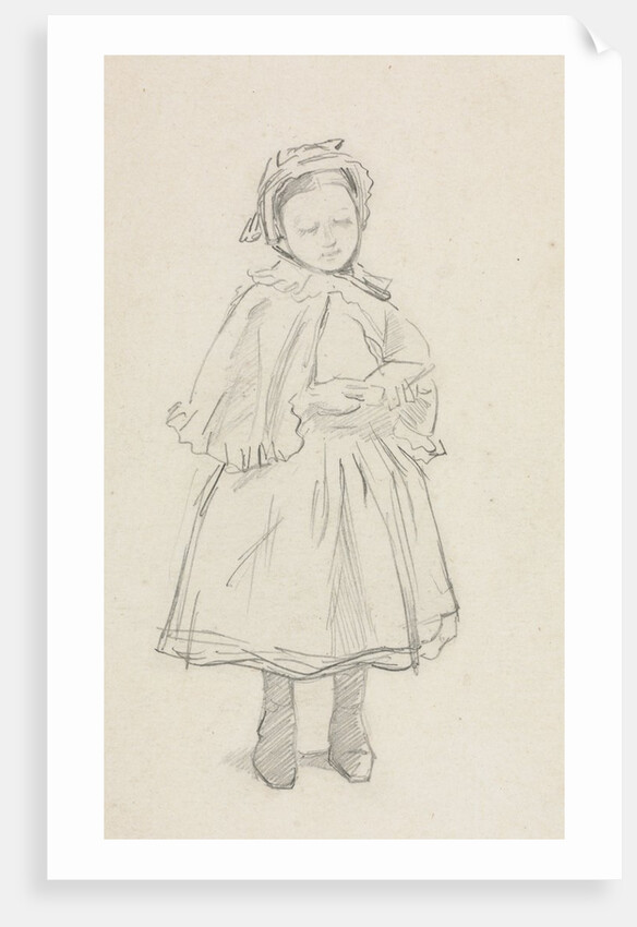 Study for a Little Girl by Charles Samuel Keene