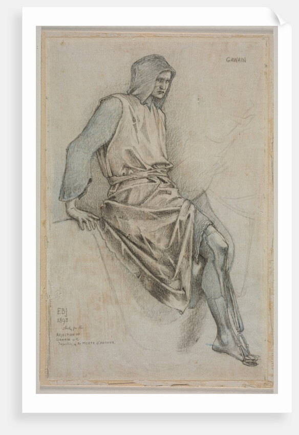 Study for the Failure of Gawain from the Holy Grail Tapestries, 1893 by Edward Burne-Jones