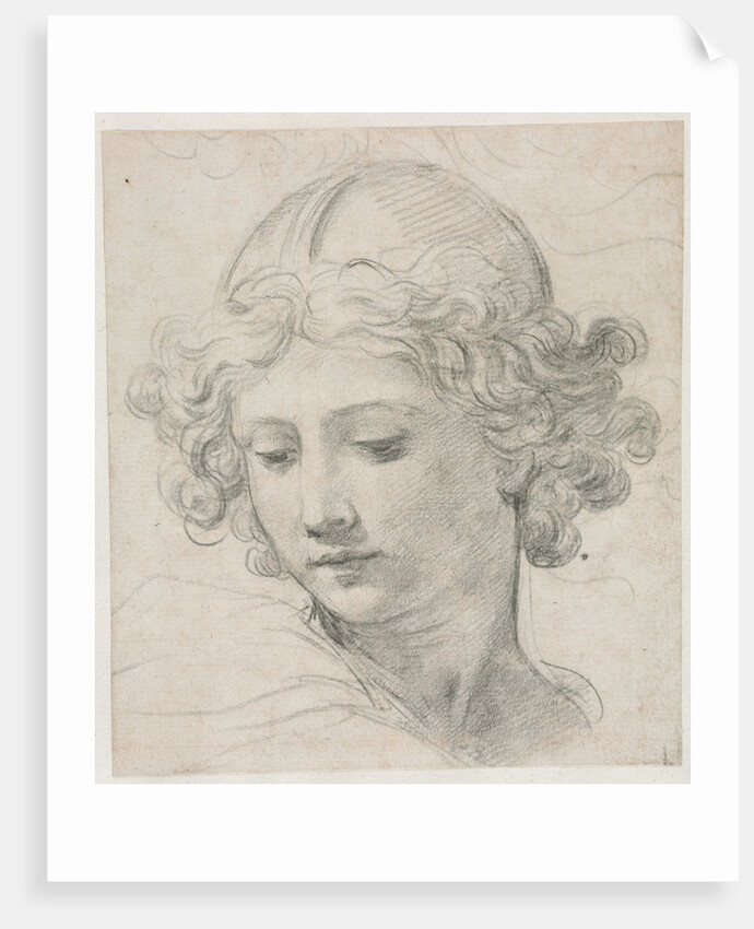 Study for the Head of St. Michael, 1633 by Pietro da Cortona