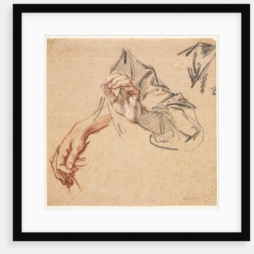 Study of Hands, 1700s by Pierre Lenfant