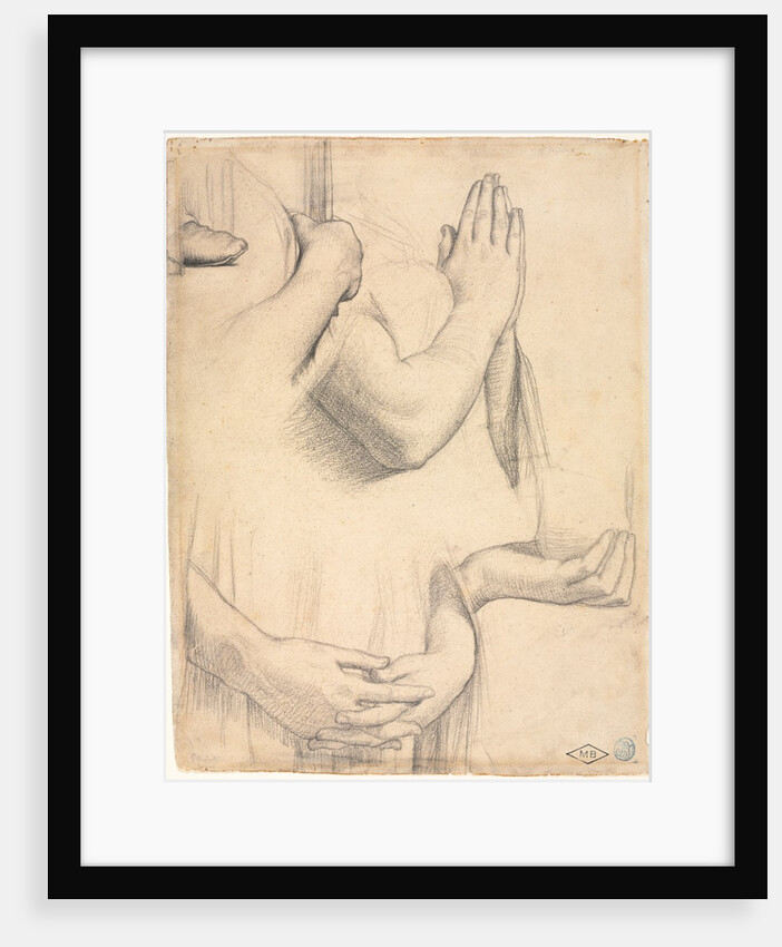 Study of Hands, 1842 by Jean-Auguste-Dominique Ingres