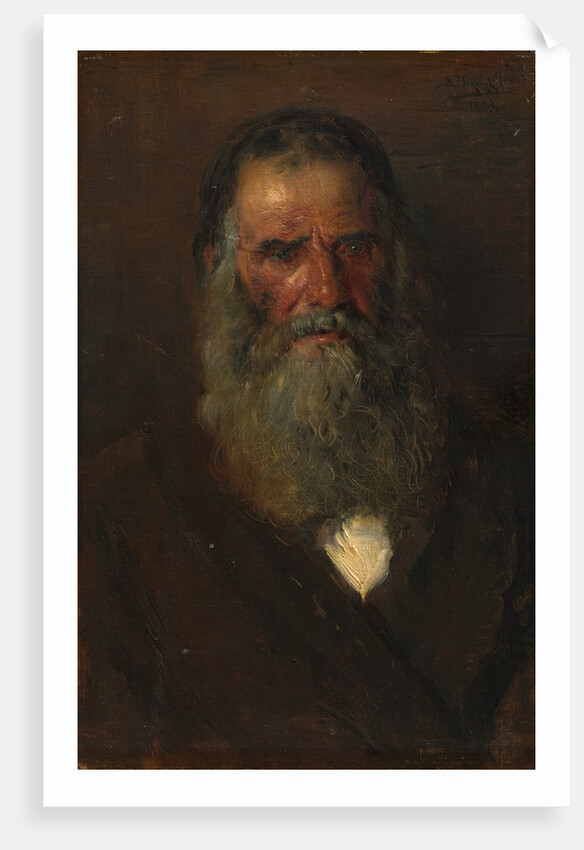 Study of the Head of an Old Man, 1883 by Vladimir Egorovic Makovskij