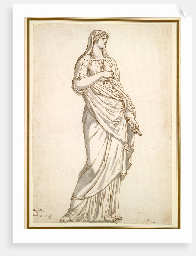 Study of the Sabine Statue from the Villa Medici, c. 1775-1780 by Jacques-Louis David