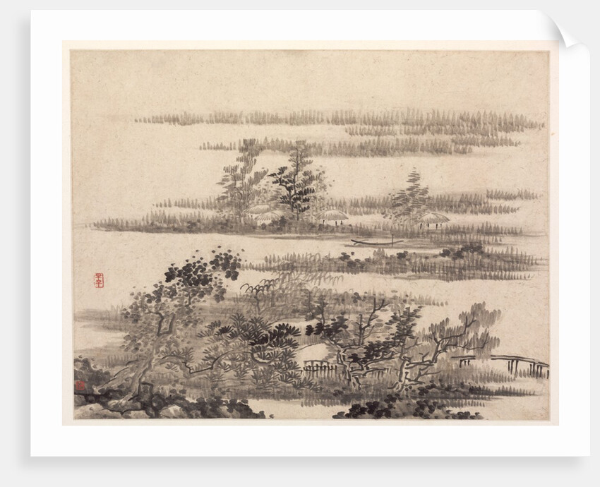 Summer in the Water Country, 1670s by Gong Xian