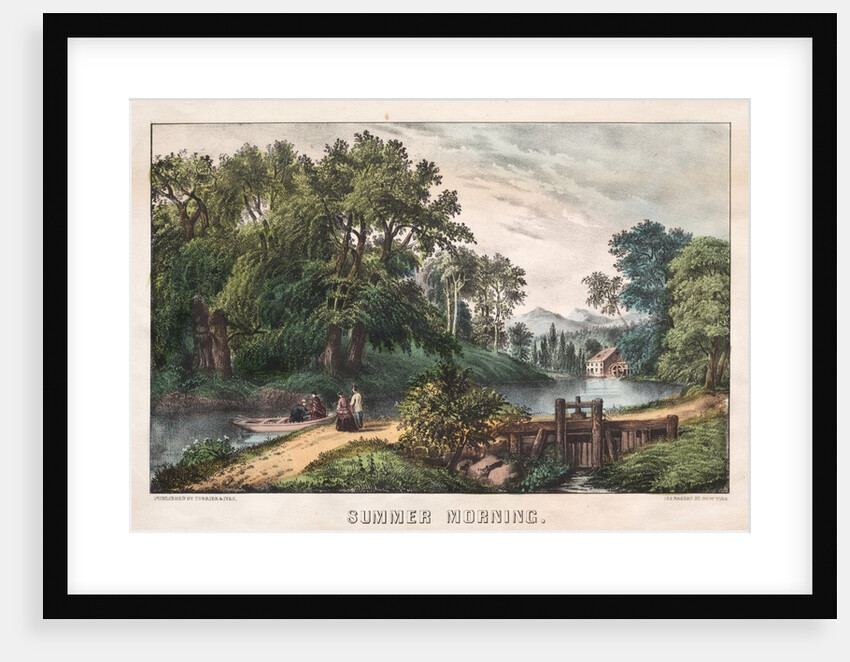 Summer Morning, c. 1838-72 by James Merritt Ives; Nathaniel Currier