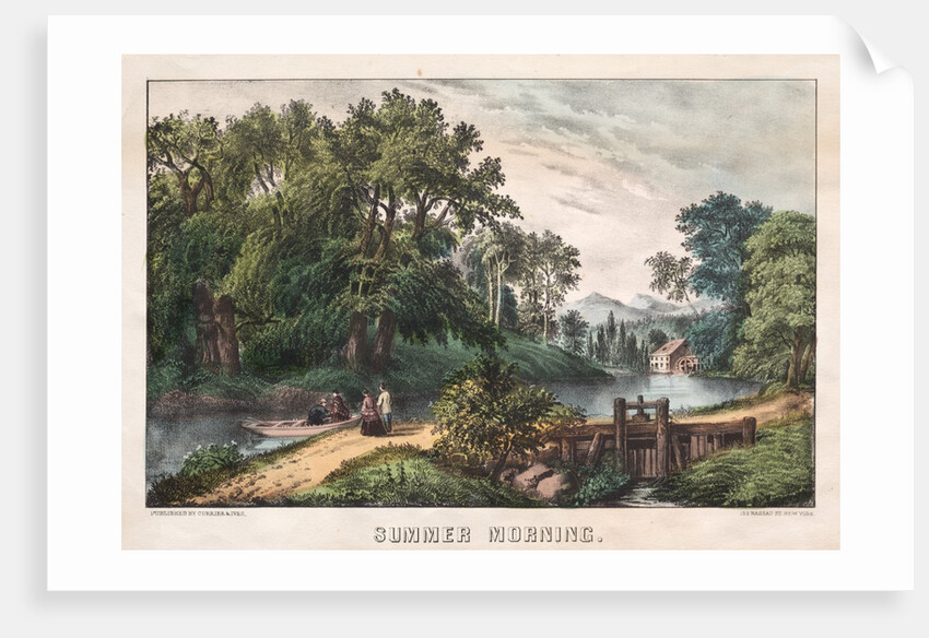 Summer Morning, c. 1838-72 by James Merritt Ives; Nathaniel Currier