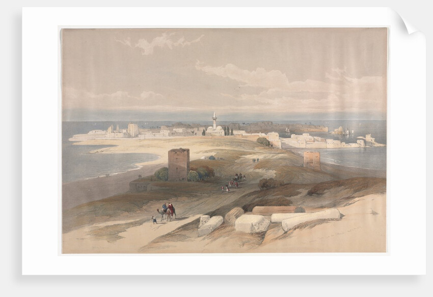 Sur or Tsor, Ancient Tyre from the Isthmus, 1839 by David Roberts