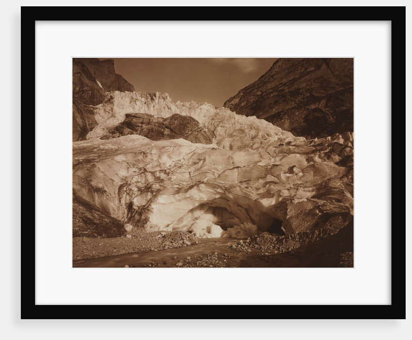 Switzerland. Grindelwald, Upper Glacier, Source of the Lutschine, 1875-1877 by Adolphe Braun