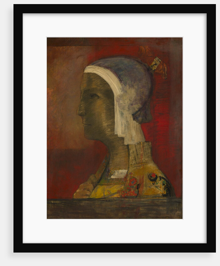 Symbolic Head, c. 1890 by Odilon Redon