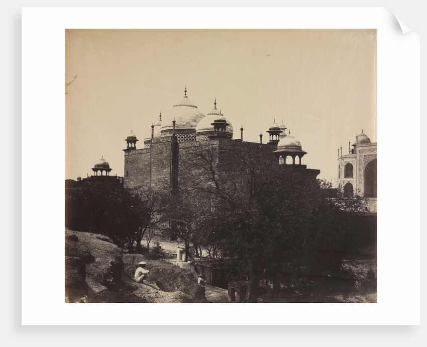 Taj Mahal, Back View of the Rest-House, with Figure, c. 1858-1862 by John Murray