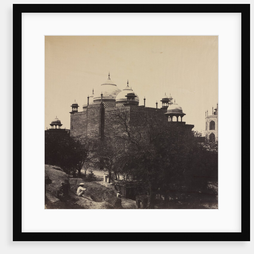Taj Mahal, Back View of the Rest-House, with Figure, c. 1858-1862 by John Murray