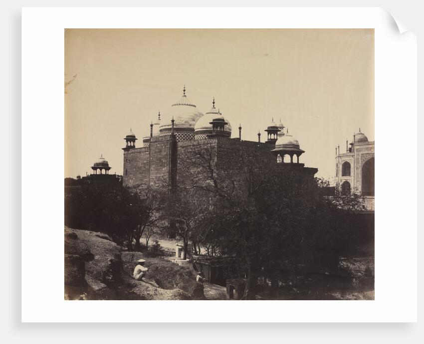 Taj Mahal, Back View of the Rest-House, with Figure, c. 1858-1862 by John Murray