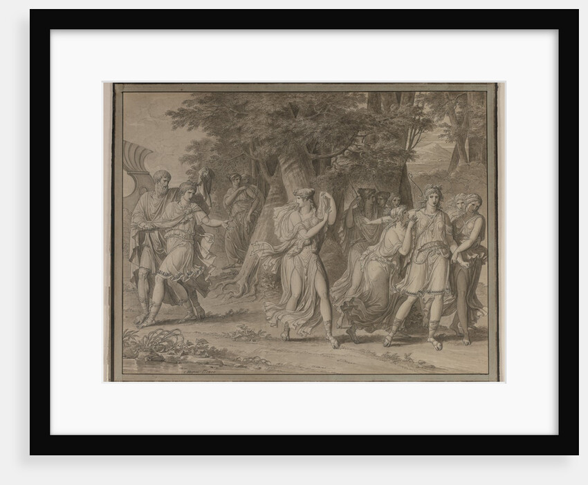 Telemachus, Urged by Mentor, Leaving the Island of Calypso, 1800 by Charles Meynier