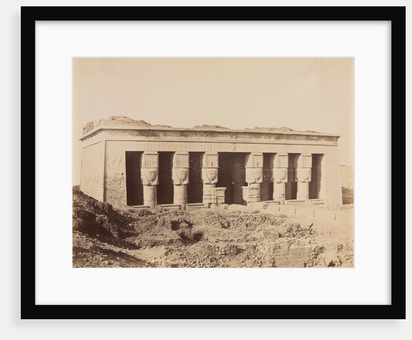 Temple of Dendera,  c. 1870s - 1880s by Antonio Beato