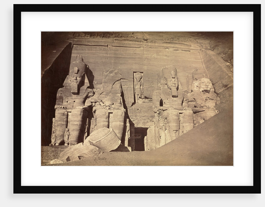 Temple of Ramesses II, Abu Simbel, c. 1860s by Antonio Beato