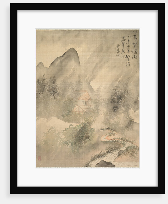 Ten Thousand Bamboos in the Mist and Rain, 1847 by Tsubaki Chinzan
