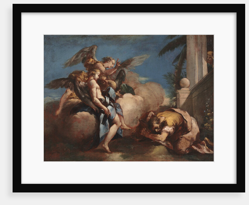 The Angels Appearing to Abraham, 1750s by Francesco Guardi