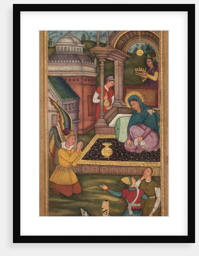 The Annunciation, from a Mir?at al-quds of Father Jerome Xavier, 1602-1604 by Unknown