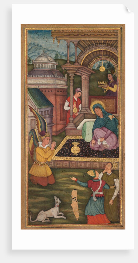 The Annunciation, from a Mir?at al-quds of Father Jerome Xavier, 1602-1604 by Unknown