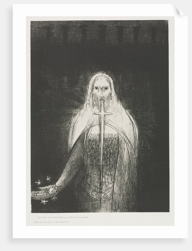 The Apocalypse of Saint John: And He Had in His Right Hand Seven Stars…, 1899 by Odilon Redon; Blanchard; Ambroise Vollard