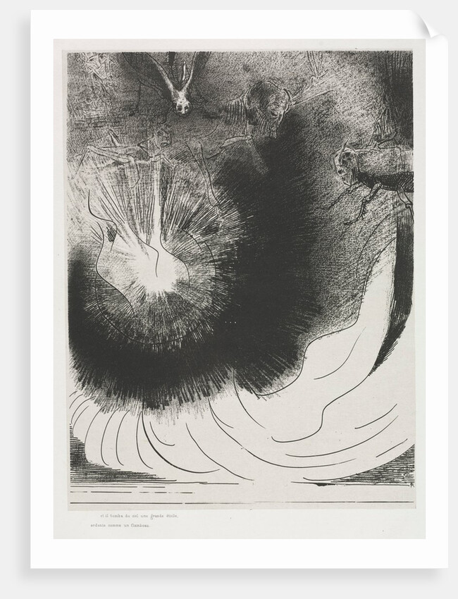 The Apocalypse of Saint John: And There Fell a Great Star from Heaven, Burning…, 1899 by Odilon Redon; Blanchard; Ambroise Vollard