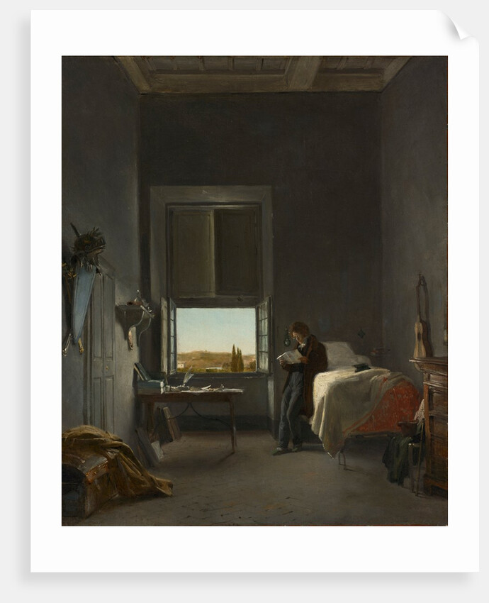 The Artist in His Room at the Villa Medici, Rome, 1817 by Léon Cogniet