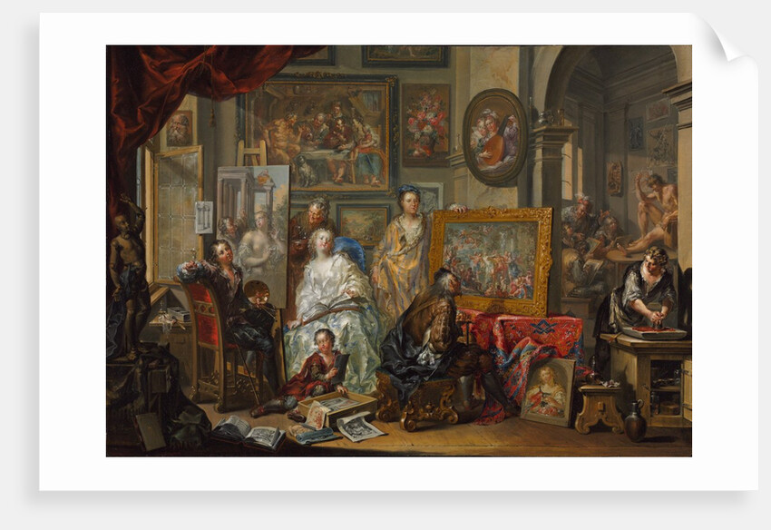 The Artist's Studio, 1740s-1750s by Johann Georg Platzer