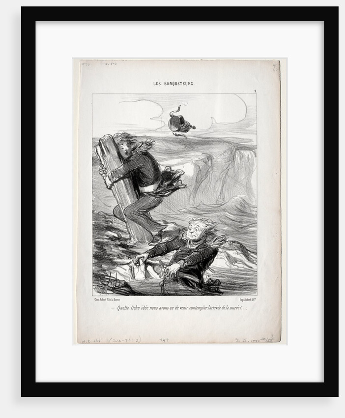 The Banqueters, plate 9: What a pitiful idea we have…, 1849 by Honoré Daumier