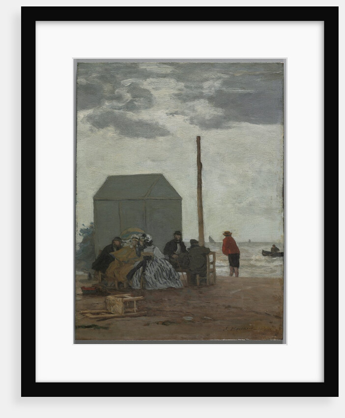 The Beach at Deauville, 1864 by Eugène Boudin