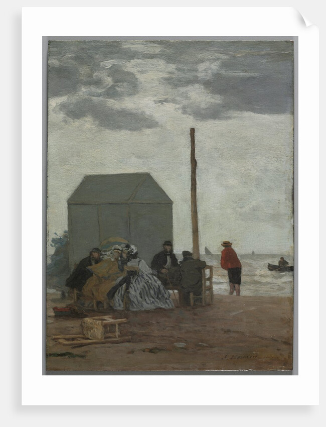 The Beach at Deauville, 1864 by Eugène Boudin