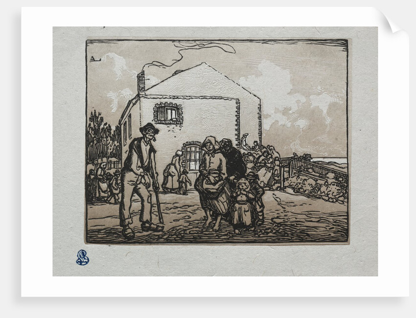 The Beggars at the Last House, 1905 by Auguste Louis Lepère