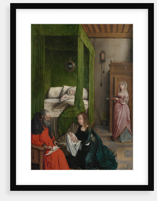 The Birth and Naming of John the Baptist, 1496-99 by Juan de Flandes