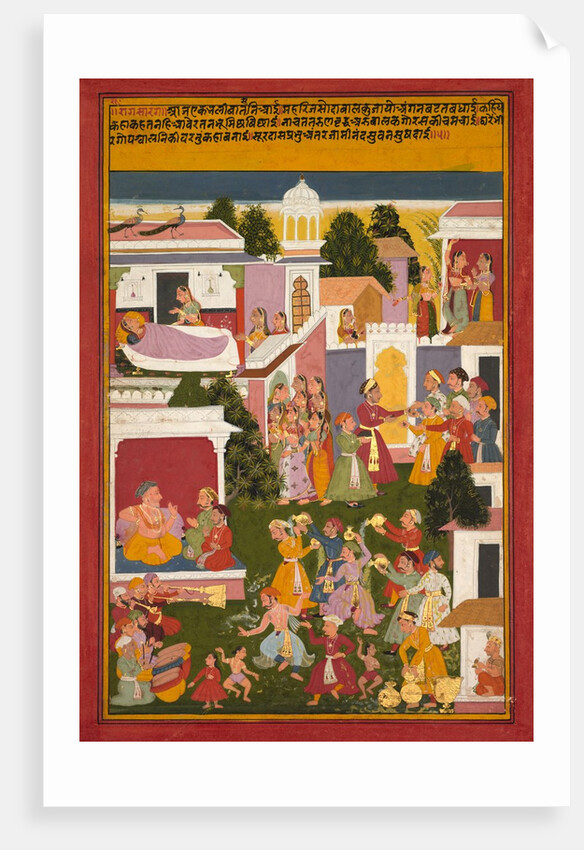 The Birth of Krishna, from a Sursagar of Surdas, c. 1700 by Unknown