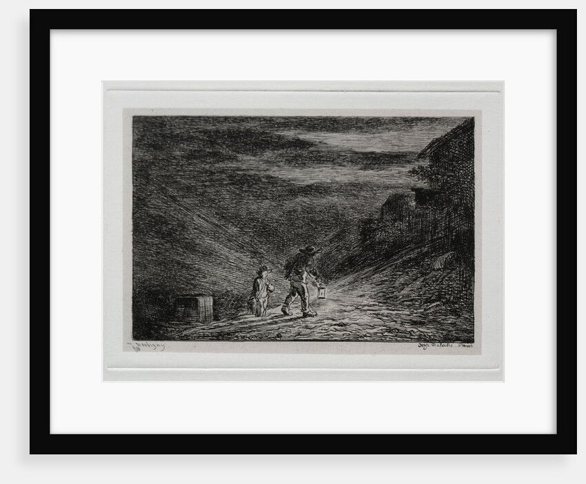 The Boat Trip: The Search for an Inn, 1861 by Charles François Daubigny