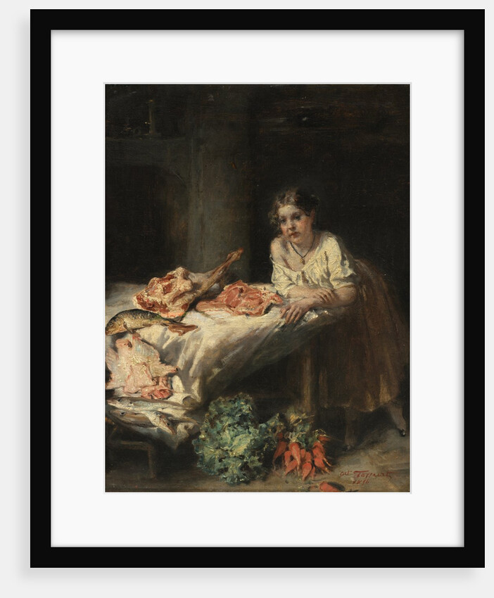 The Bourgeois Kitchen, 1854 by Octave Tassaert