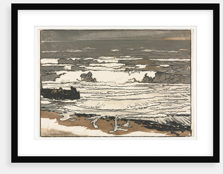 The Breaking Waves, Tide of September 1901, 1901 by Auguste Louis Lepère