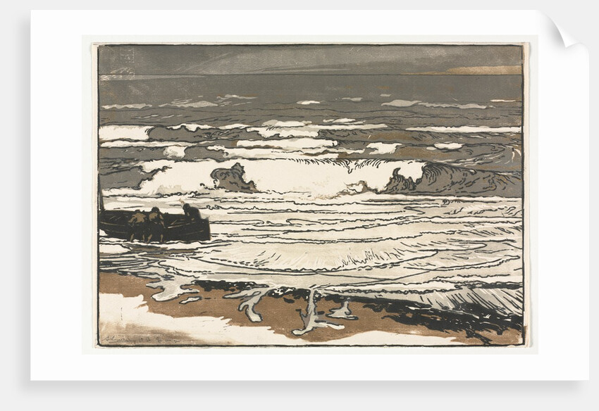 The Breaking Waves, Tide of September 1901, 1901 by Auguste Louis Lepère