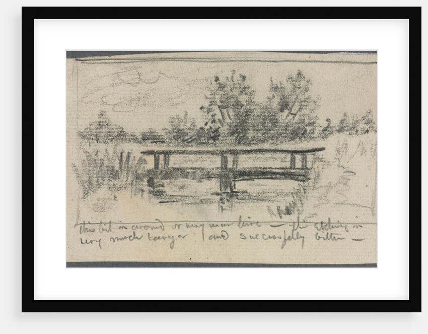 The Bridge, Schleissheim by Otto H. Bacher