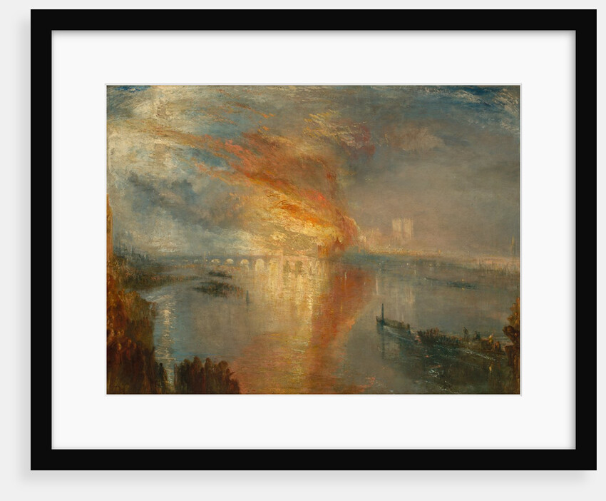 The Burning of the Houses of Lords and Commons, 16 October 1834, 1835 by Joseph Mallord William Turner