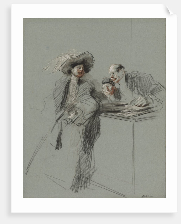 The Client, fourth quarter 1800s or first third 1900s by Jean Louis Forain