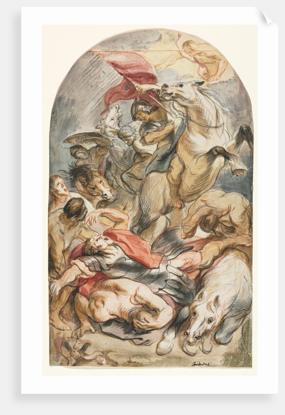 The Conversion of Saul with Horseman and Banner, c. 1645-1647 by Jacob Jordaens
