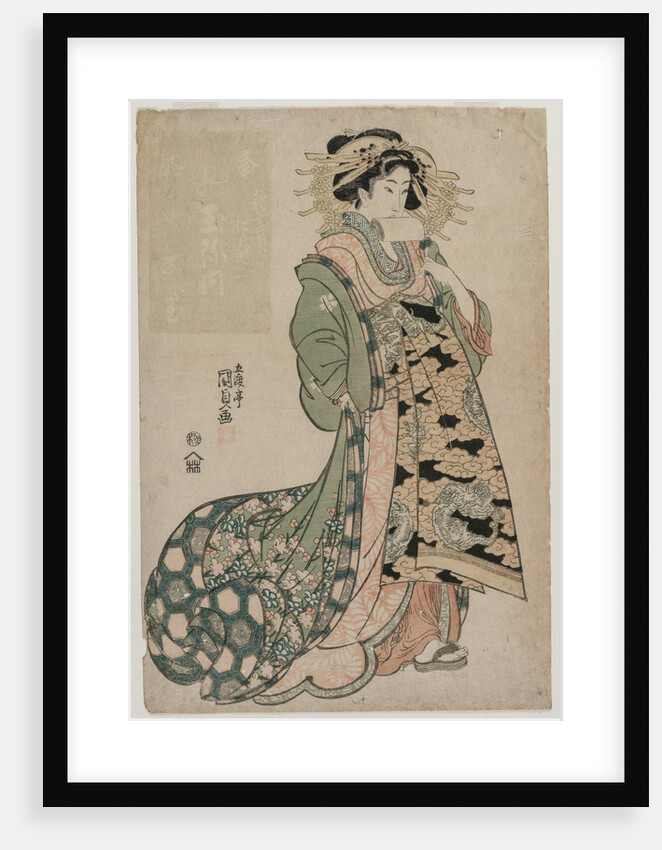 The Courtesan Shiratama of the Tamaya, c. early 1810s by Utagawa Kunisada