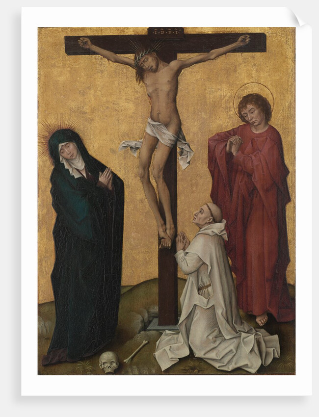 The Crucifixion with a Carthusian Monk, c. 1460 by Rogier van der Weyden