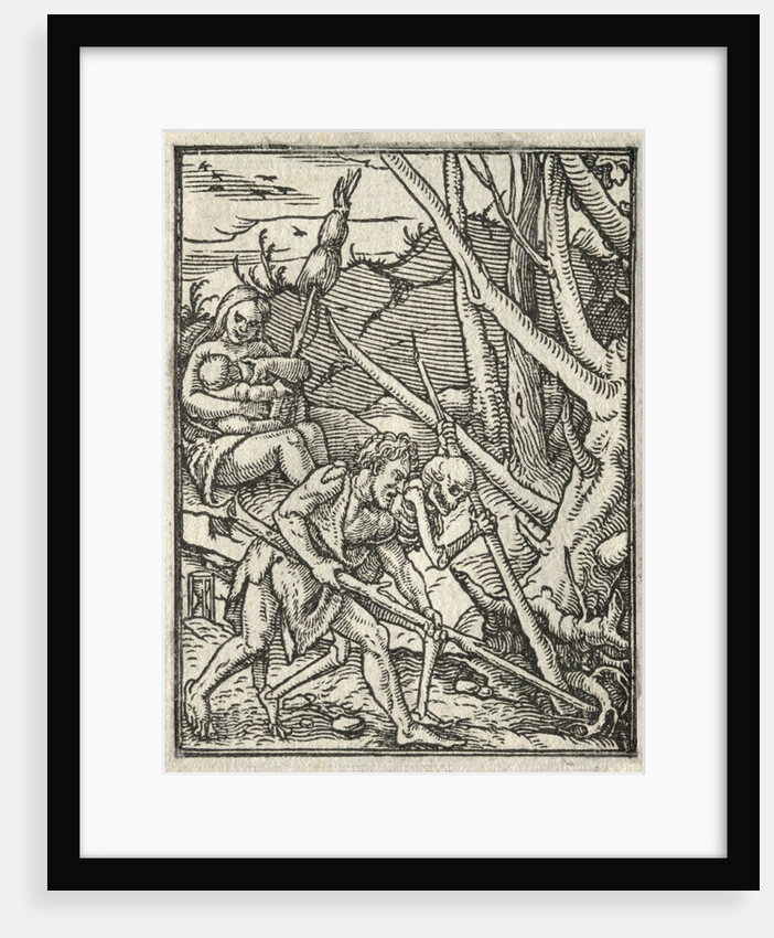 The Dance of Death: Expulsion from Paradise; Adam Cultivating the Ground by Hans Holbein