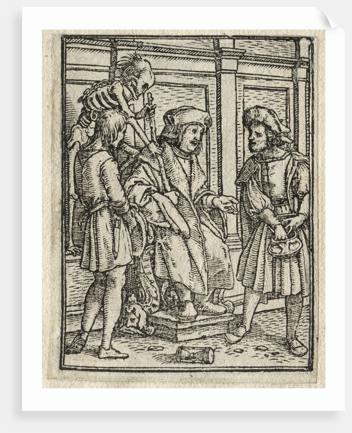 The Dance of Death: The Canon or Prebendary; The Judge by Hans Holbein