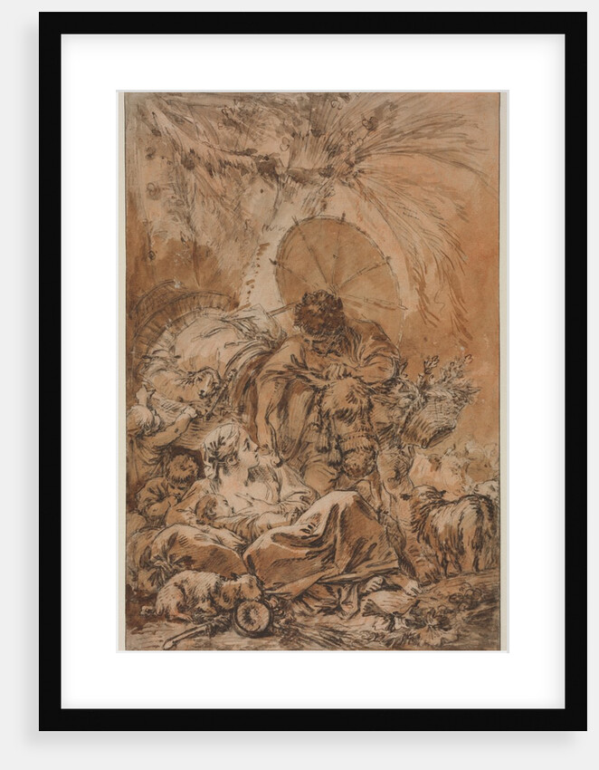 The Departure of Jacob, c. 1755 by François Boucher